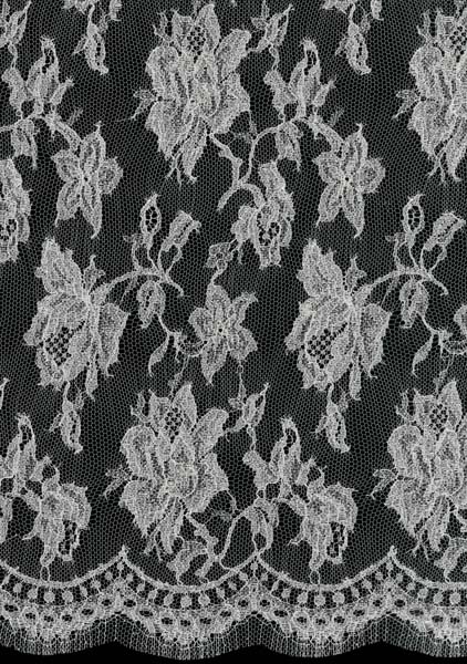 FRENCH METALLIC LACE - SILVER